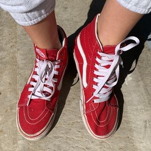 Original High Top Red Vans.